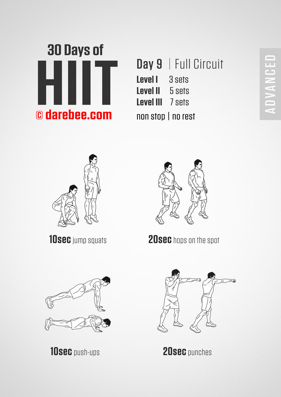 30 Day of HIIT Advanced by DAREBEE