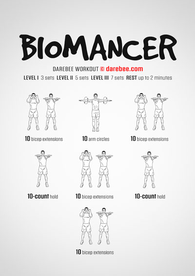 Biomancer is a Darebee home fitness workout anyone can do at home.