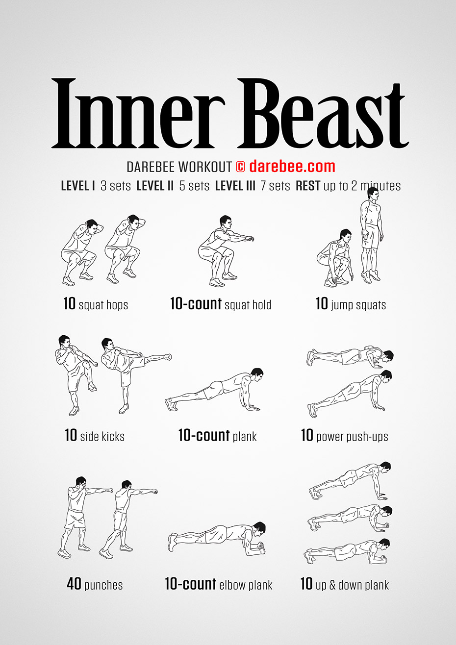 10 Minute The beast workout plan for Gym