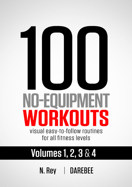 400 no-equipment home fitness workouts, field-tested by DAREBEE volunteers, designed to help you get fitter and healthier at home, without any equipment.