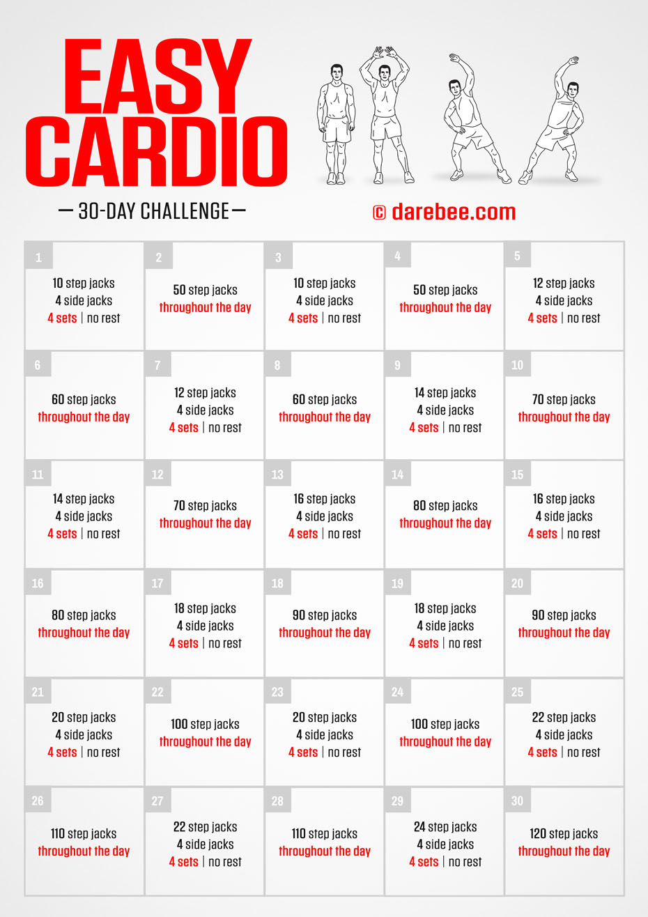 30 day cardio challenge before and after