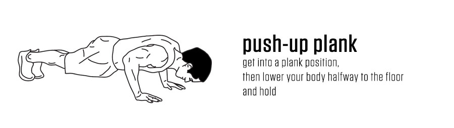 Push-up plank