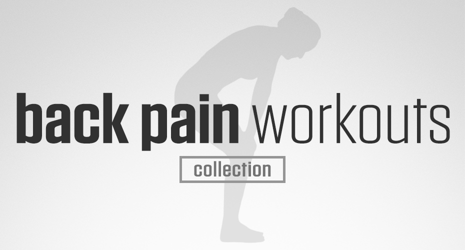 Back Pain Relief Workouts Collection is a DAREBEE collection of workouts that target lower back pain and strengthen the parts of the body commonly associated with symptoms of pain in the lower back.