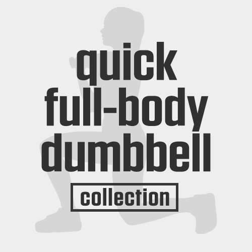 Quick Full-Body Dumbbell Workouts is a Darebee home fitness Collection of workouts that will save you time while still helping you remain strong and healthy.