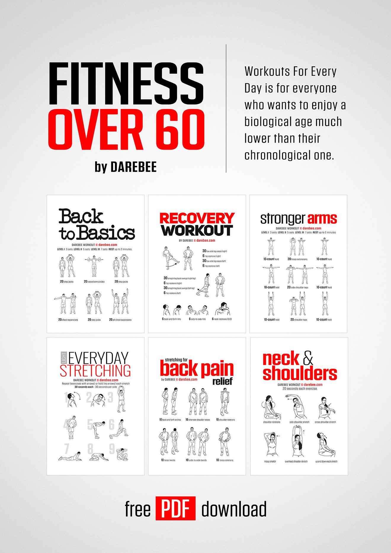 Fitness Over 60 Book By DAREBEE