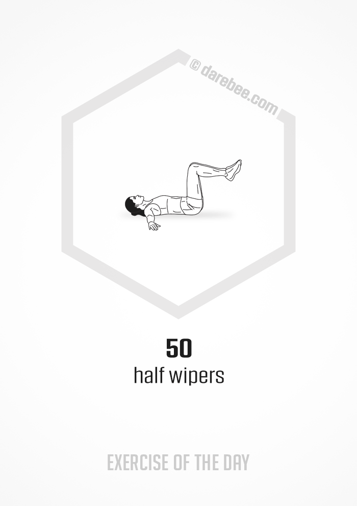 Darebee exercise of the day gif gives you a mini-workout you can do at home