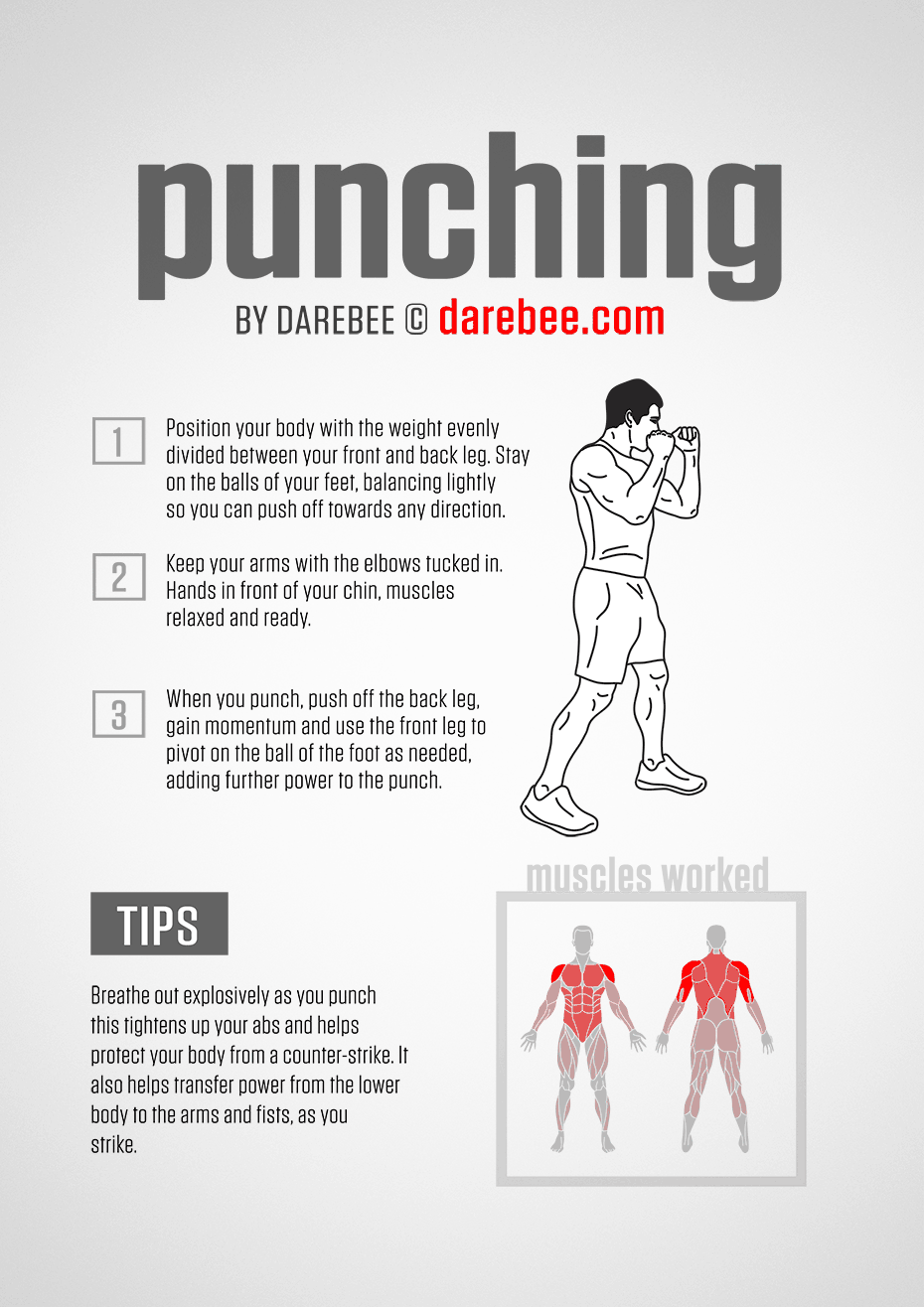 Punching Holding Small Weights