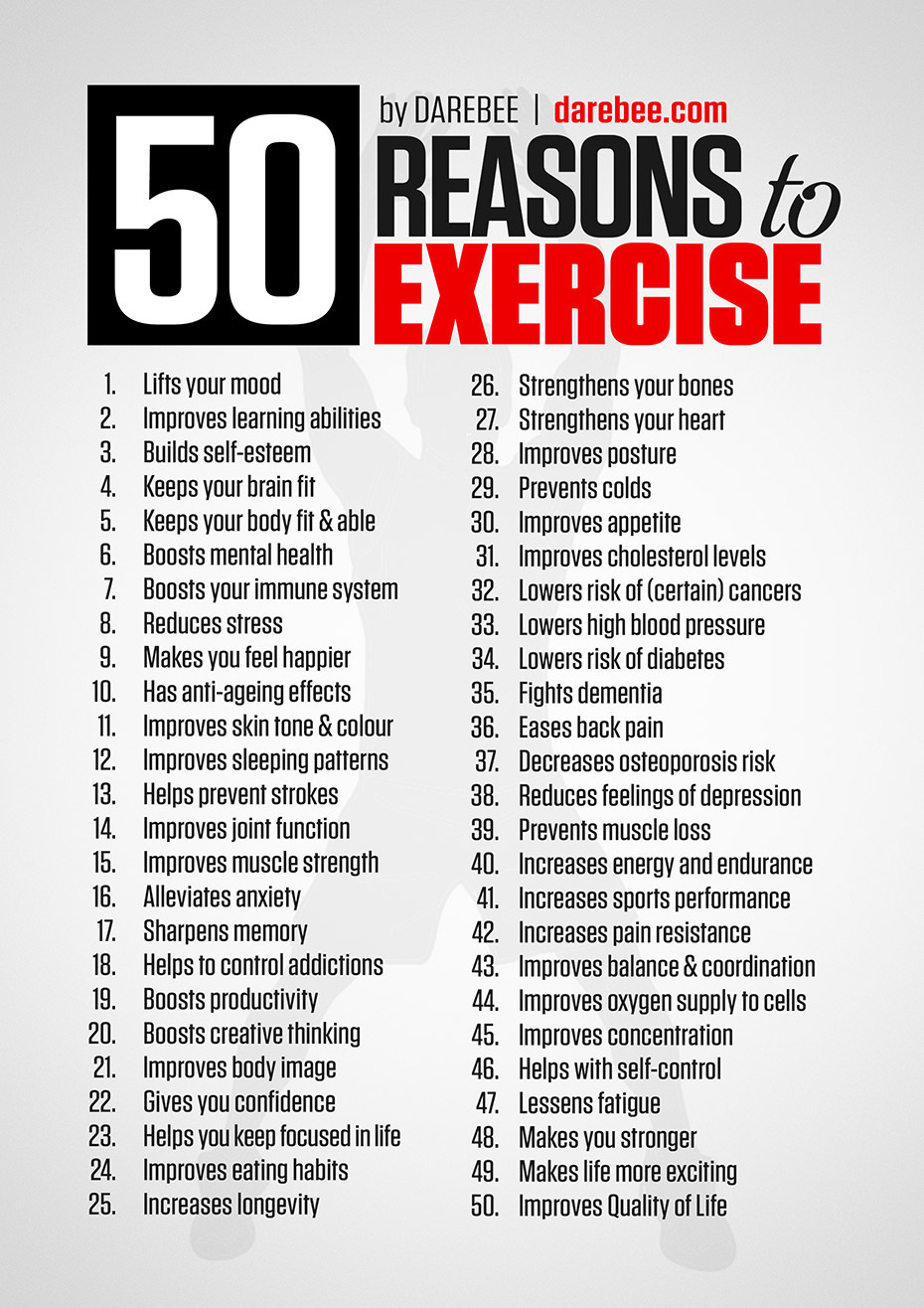 50 Good Reasons To Exercise