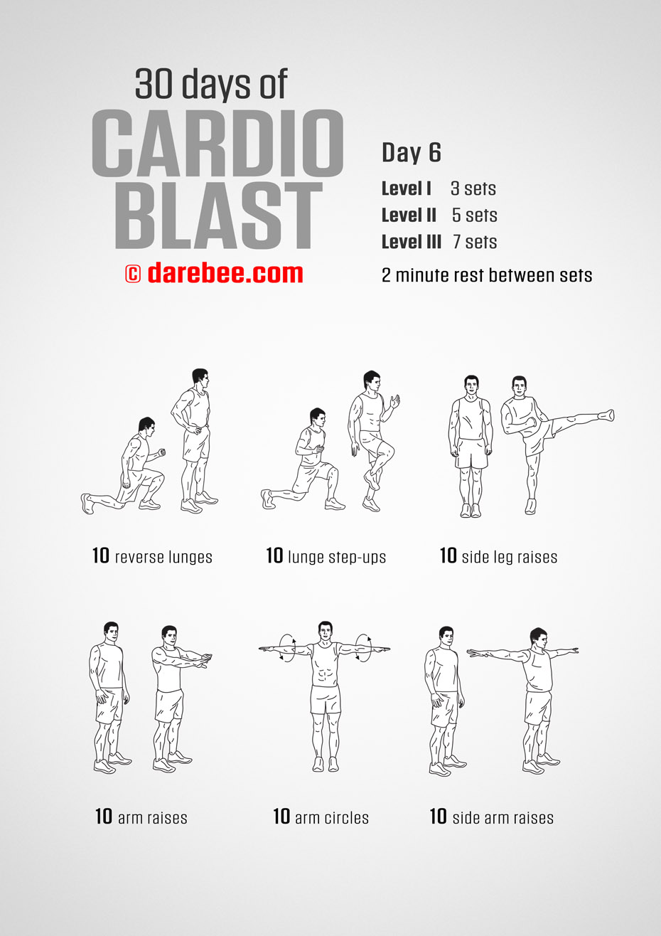 30 Days of Cardio Blast by DAREBEE