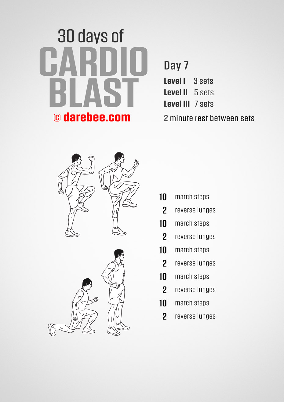 30 Days of Cardio Blast by DAREBEE