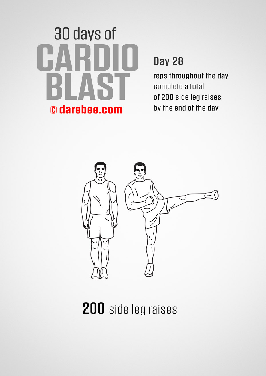 30 Days of Cardio Blast by DAREBEE