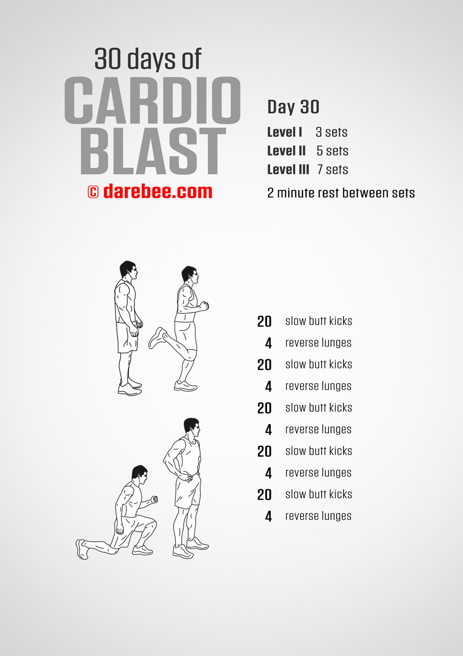 30 Days of Cardio Blast by DAREBEE