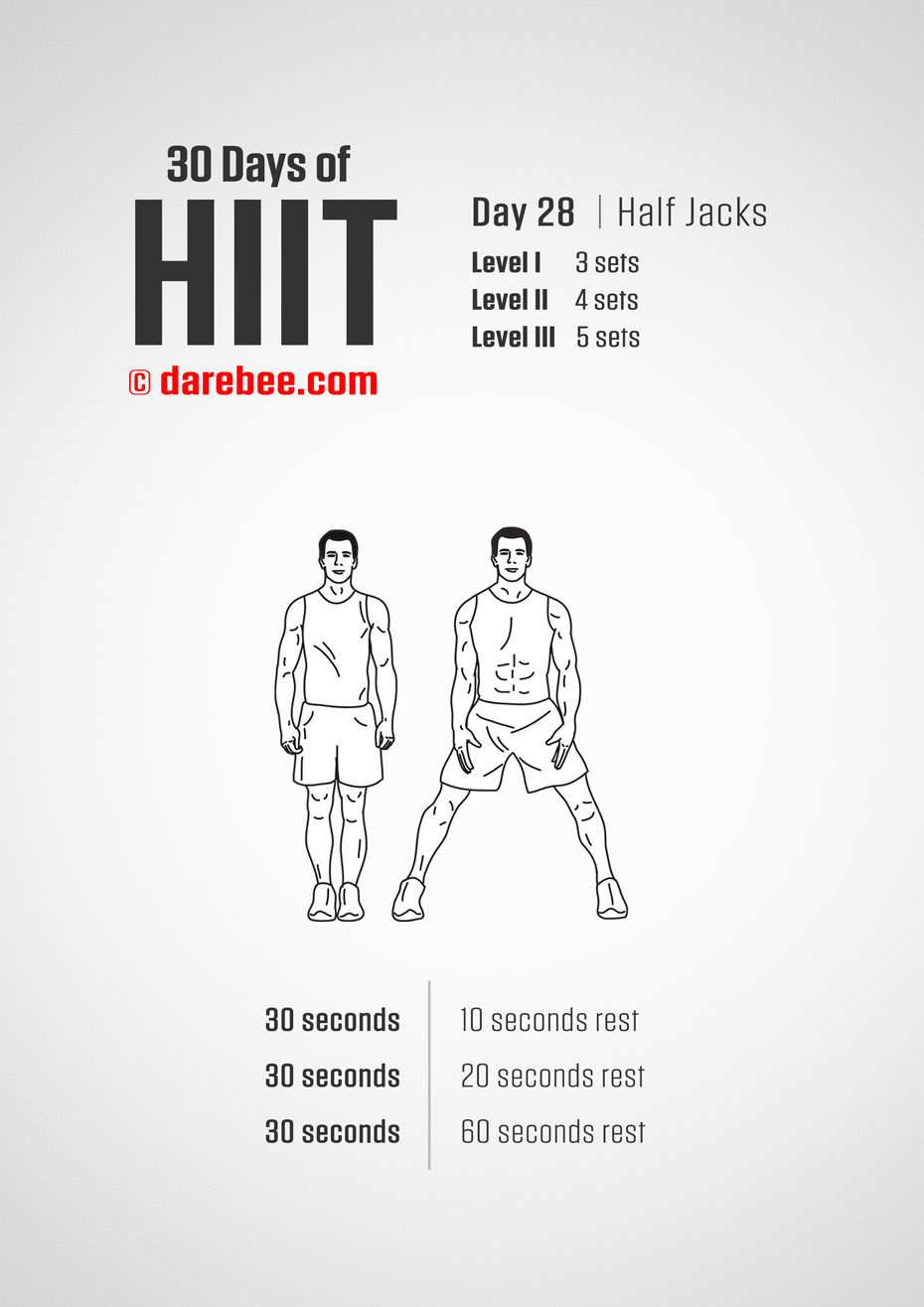 30 Days of HIIT by DAREBEE