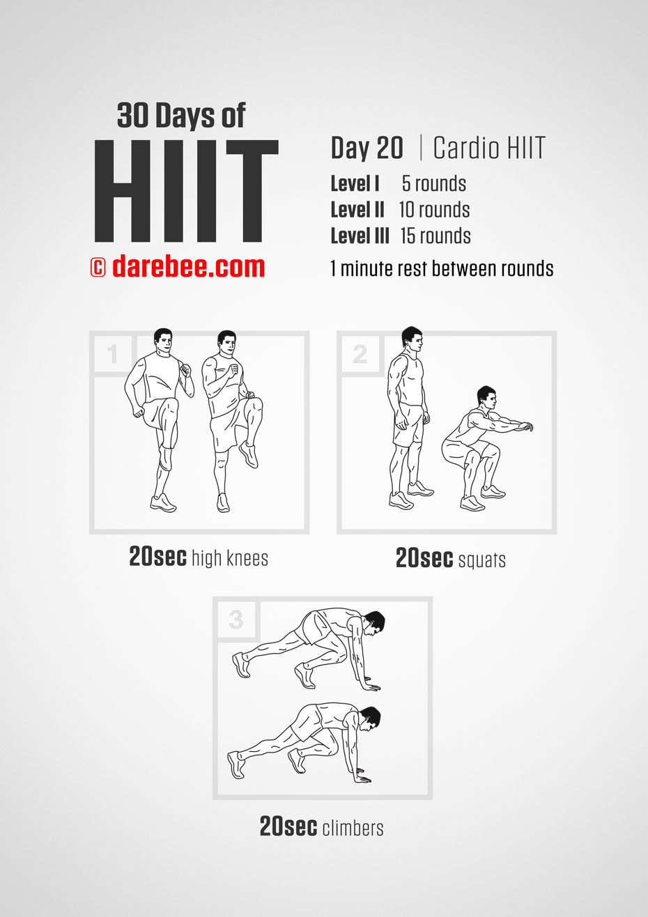 30 Days of HIIT by DAREBEE