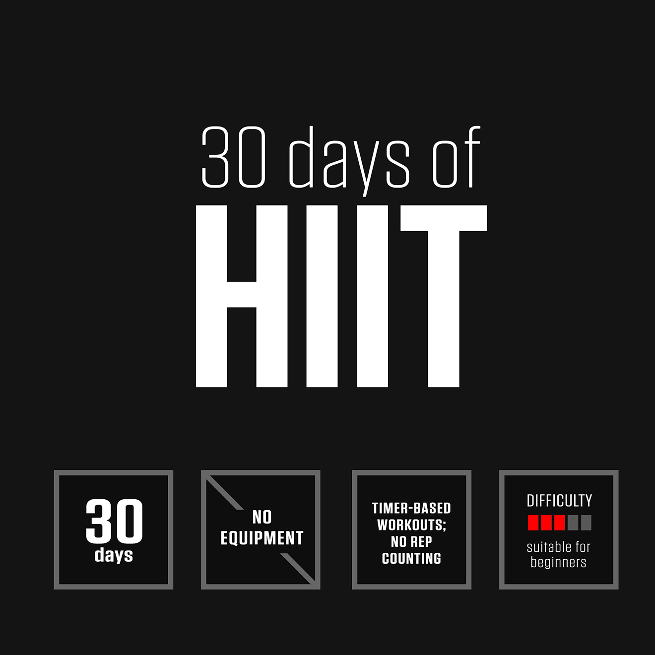 30 Days of HIIT