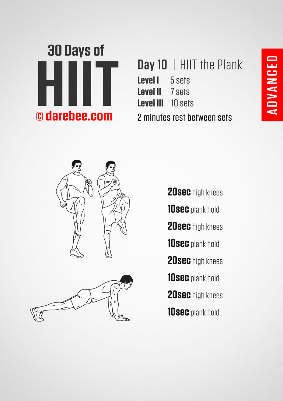 30 Day of HIIT Advanced by DAREBEE