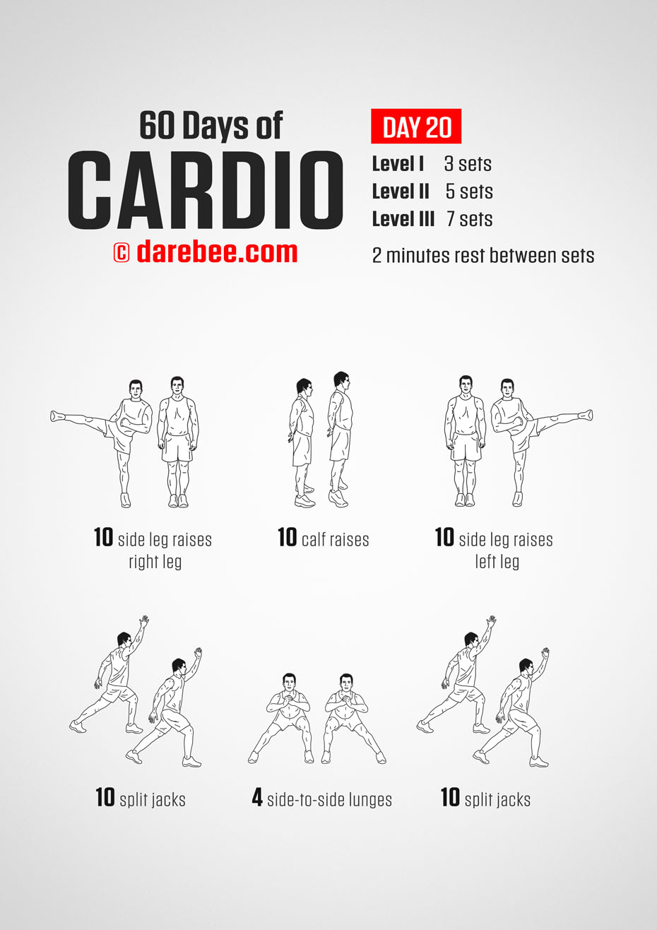 60 Days of Cardio by DAREBEE