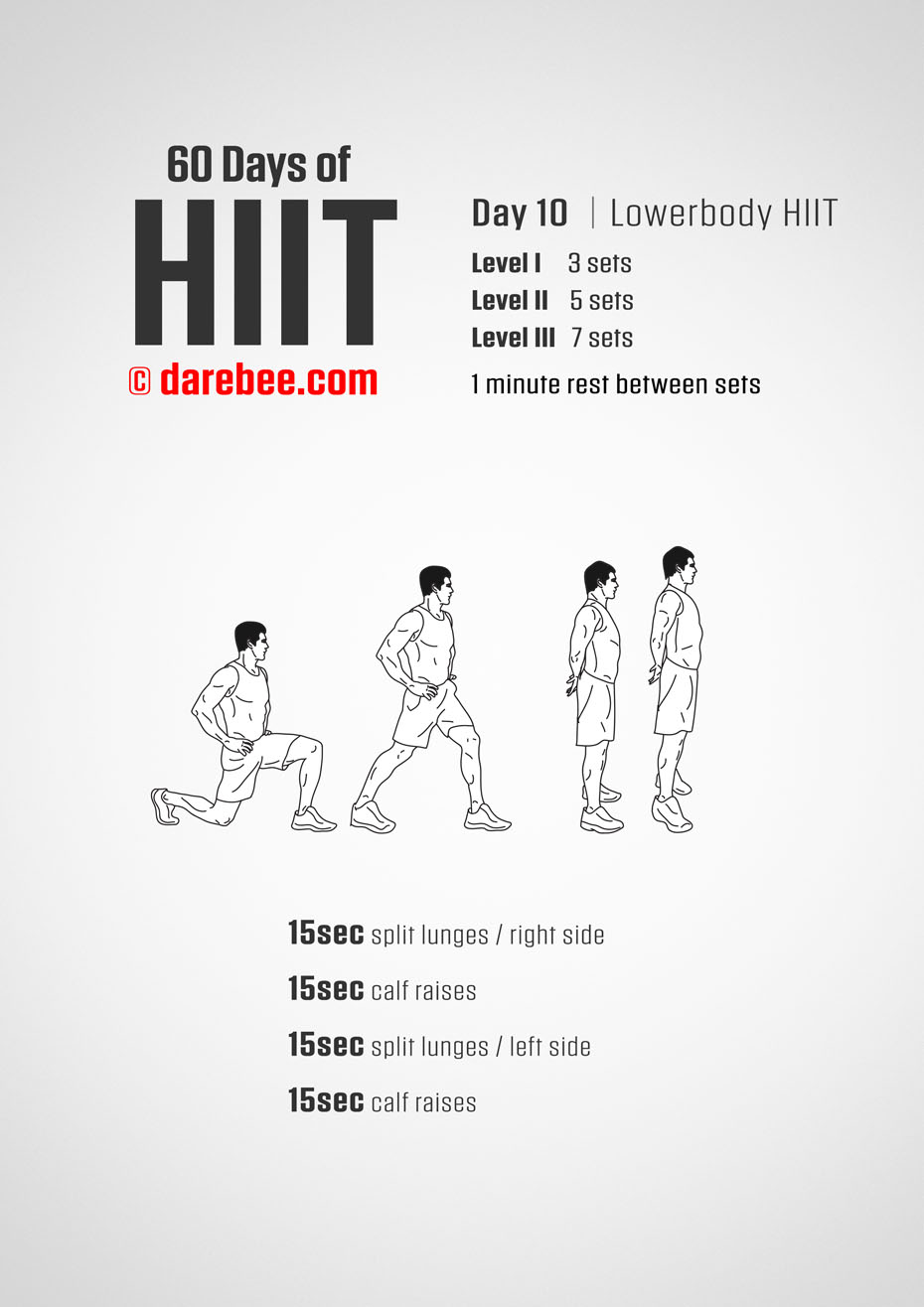 60 Days of HIIT by DAREBEE