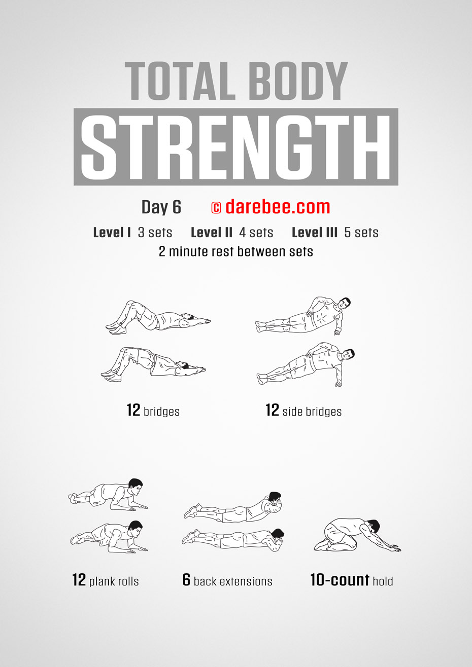 Total Body Strength 30 Day Program by DAREBEE