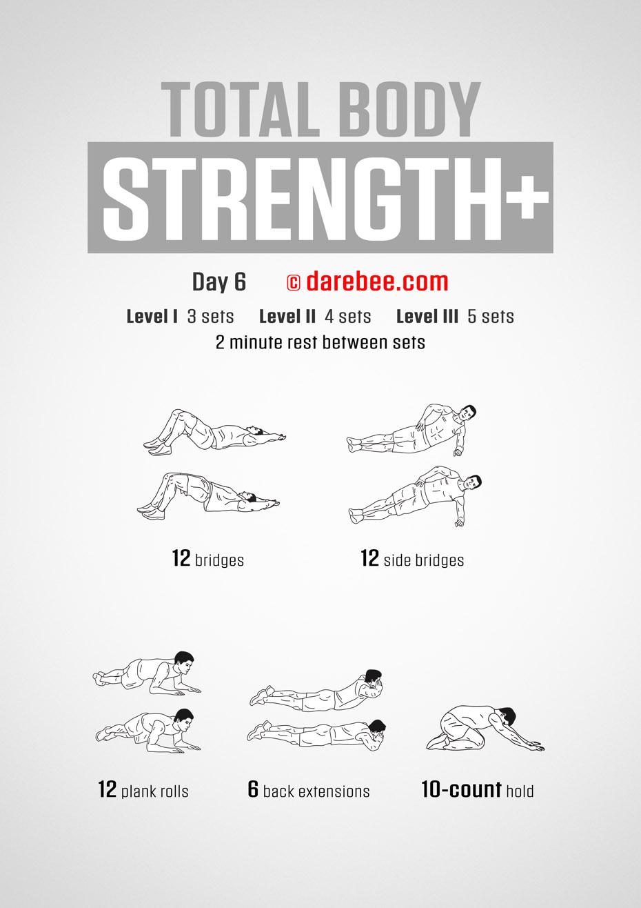 Total Body Strength Plus 30 Day Program by DAREBEE