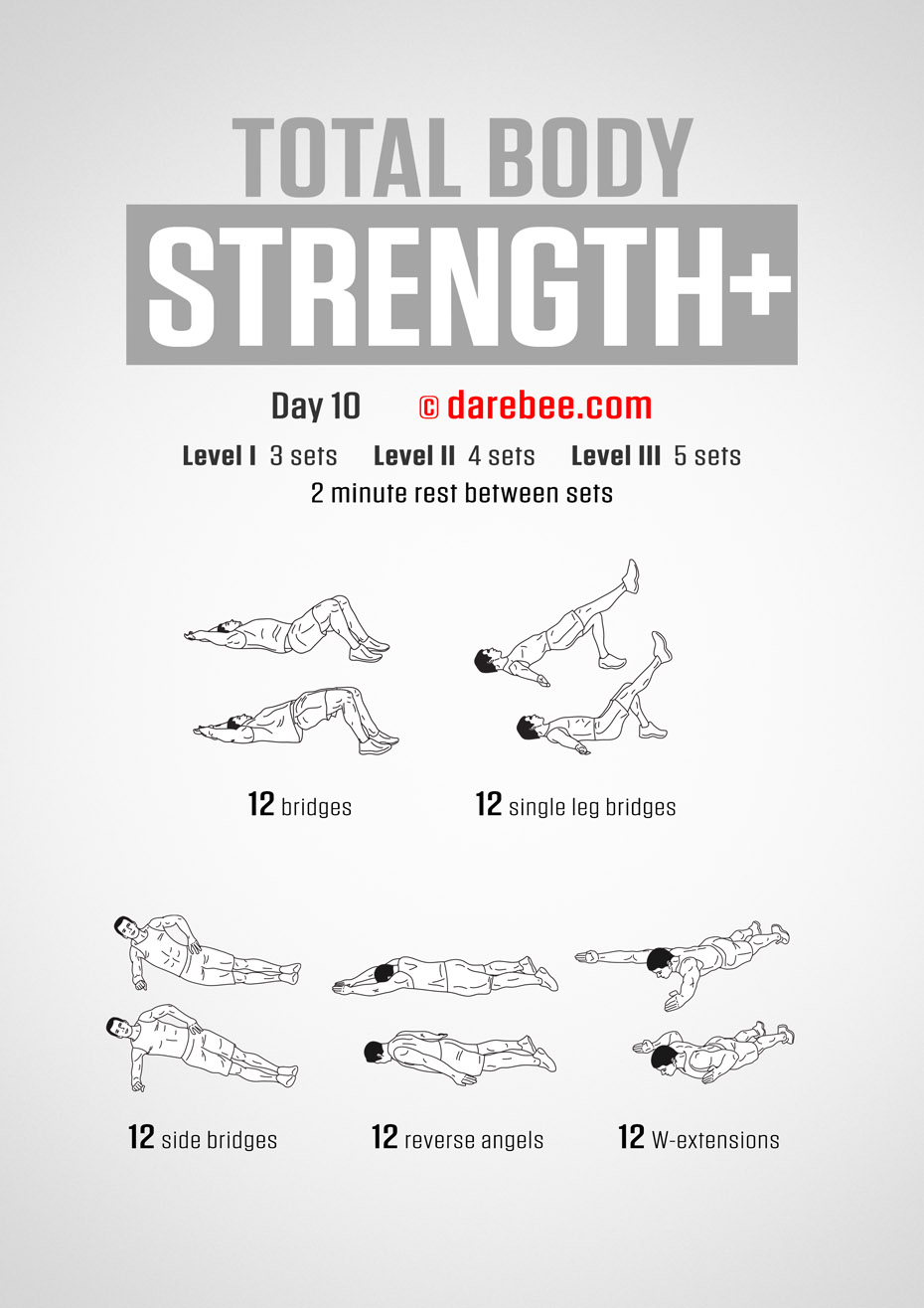 Total Body Strength Plus 30 Day Program by DAREBEE