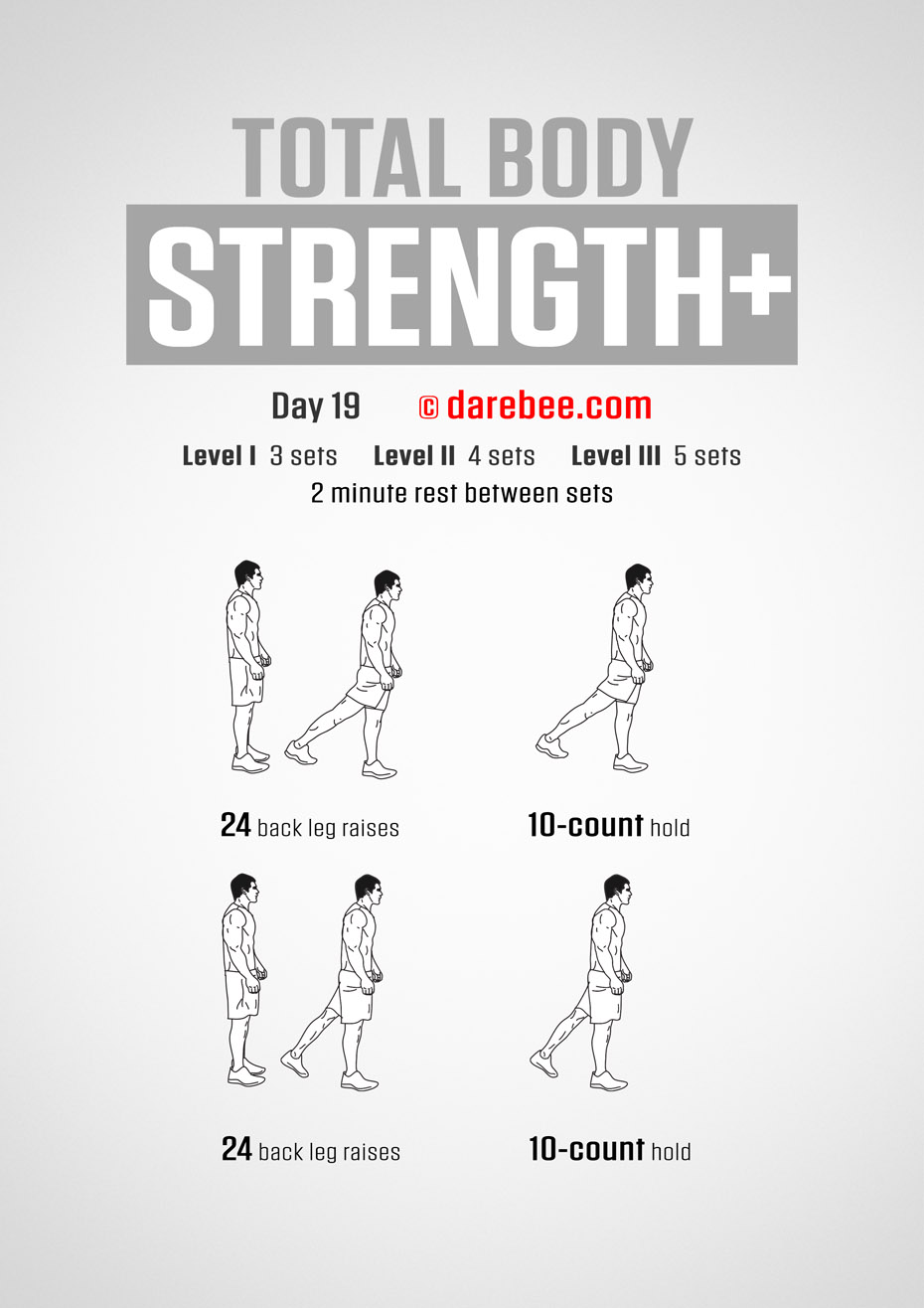 Total Body Strength Plus 30 Day Program by DAREBEE