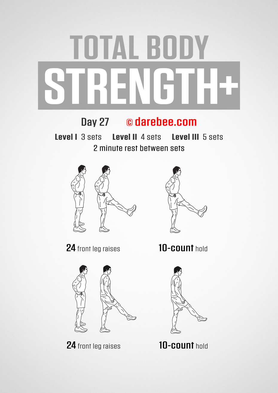 Total Body Strength Plus 30 Day Program by DAREBEE