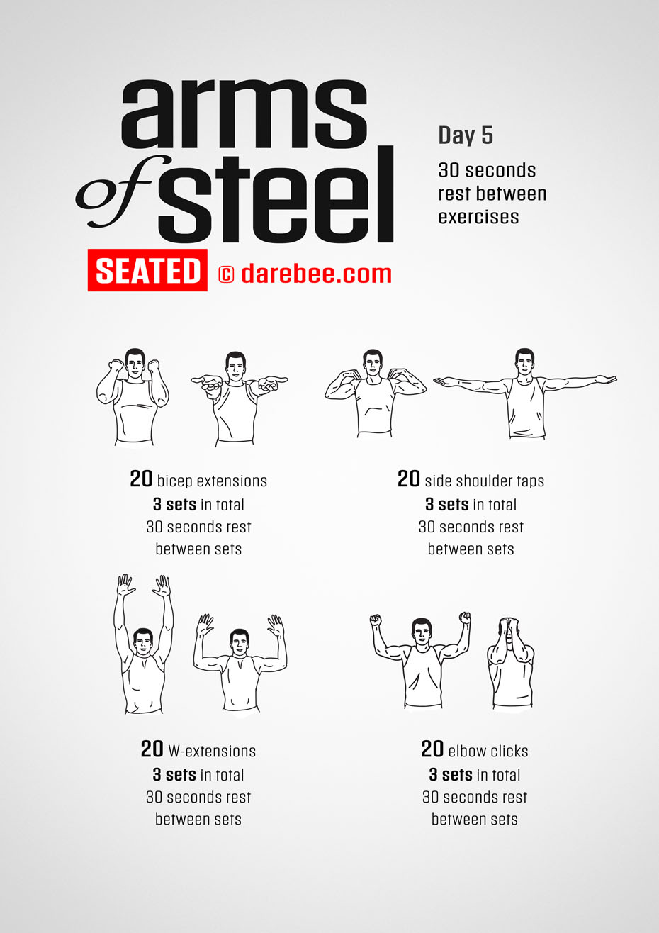 Arms of Steel Seated - Upperbody Program by DAREBEE