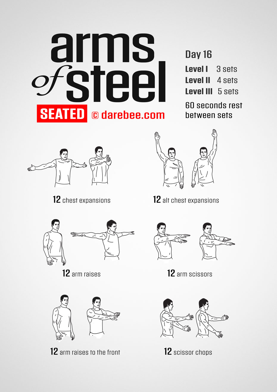 Arms of Steel Seated - Upperbody Program by DAREBEE