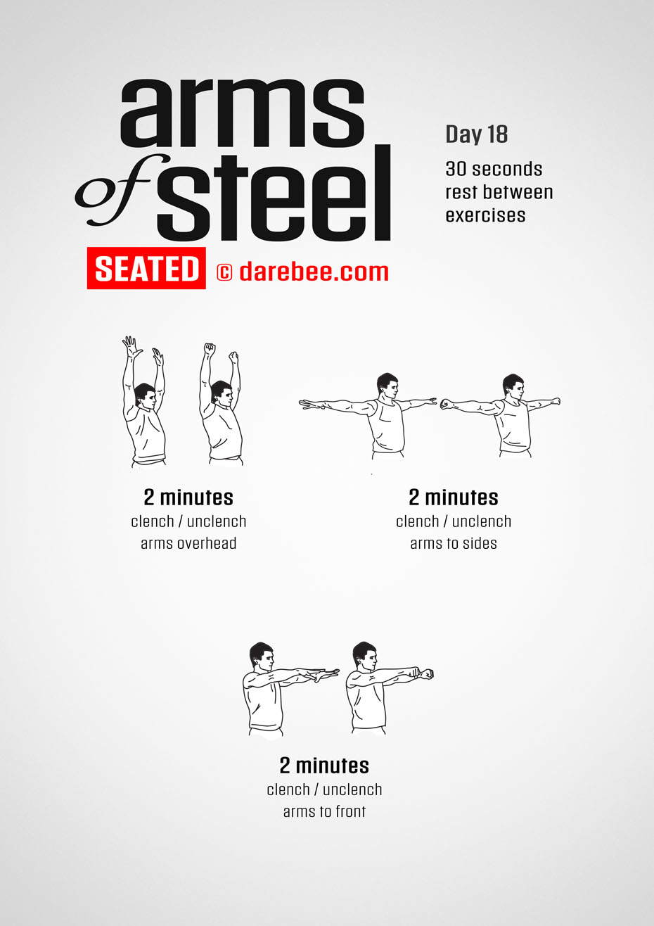 Arms of Steel Seated - Upperbody Program by DAREBEE