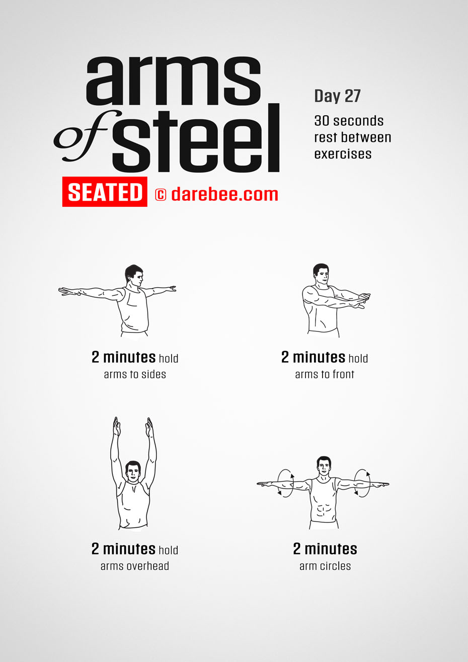 Arms of Steel Seated - Upperbody Program by DAREBEE