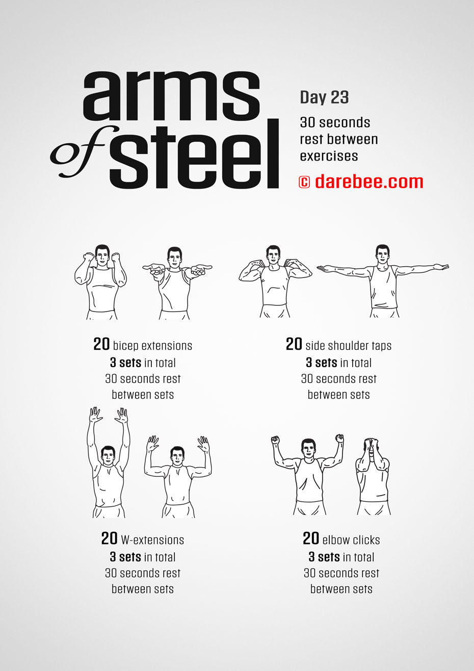 Arms of Steel - Upperbody Program by DAREBEE