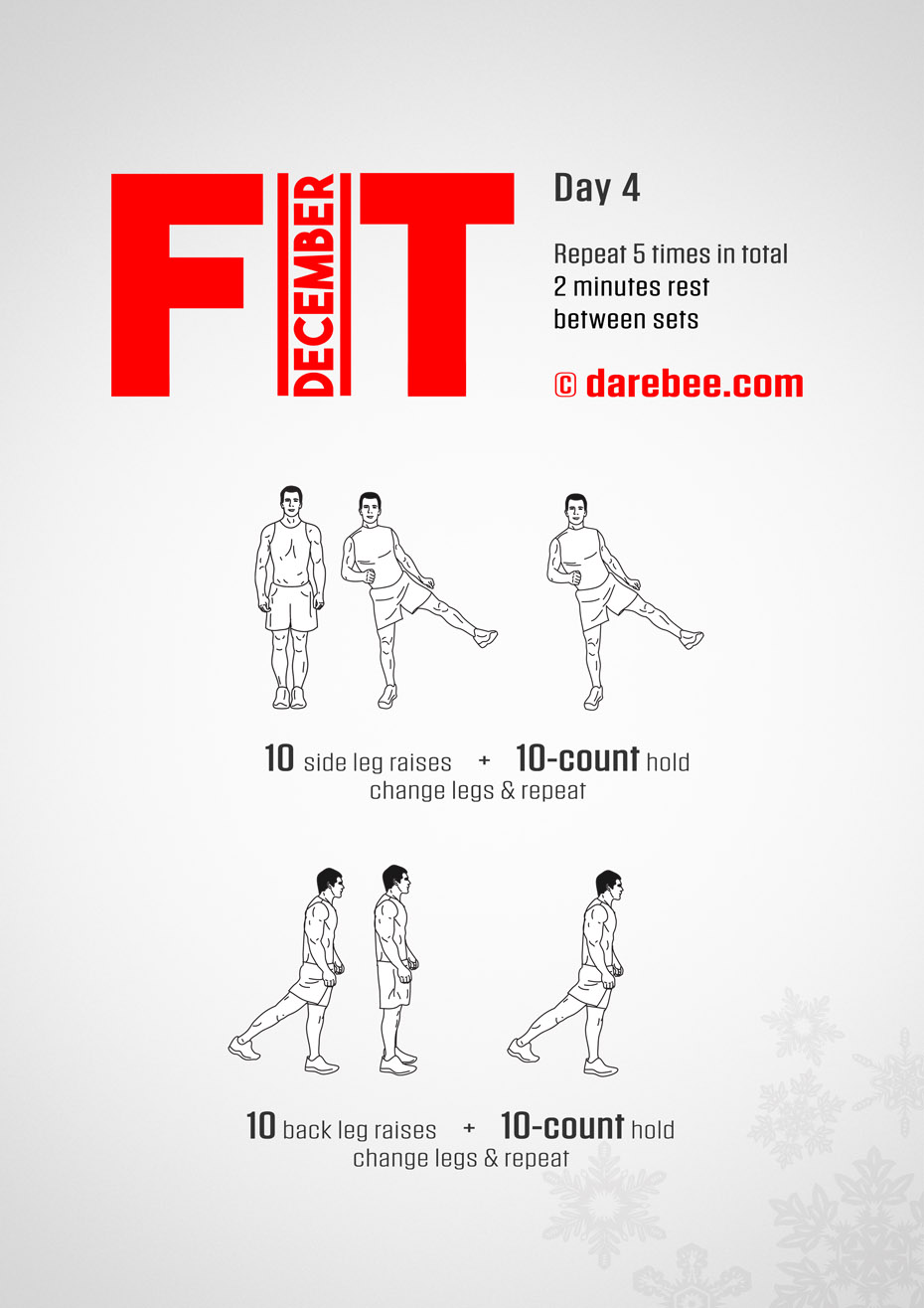 December Fitness Program by DAREBEE