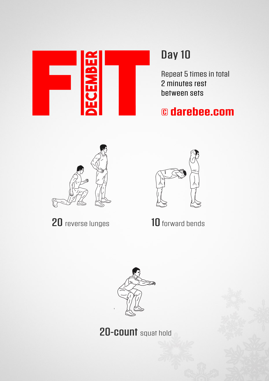 December Fitness Program by DAREBEE