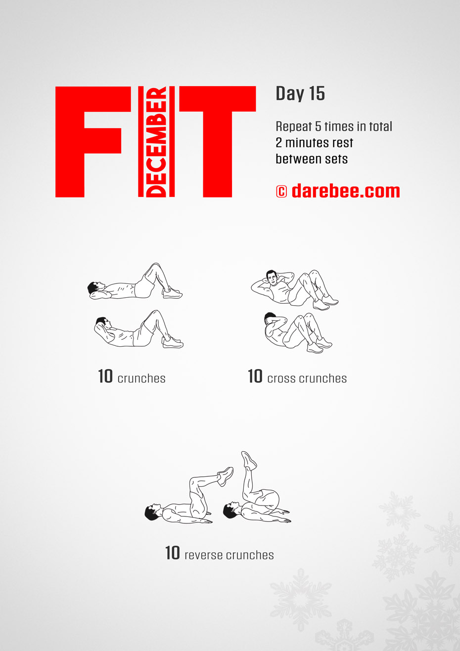 December Fitness Program by DAREBEE