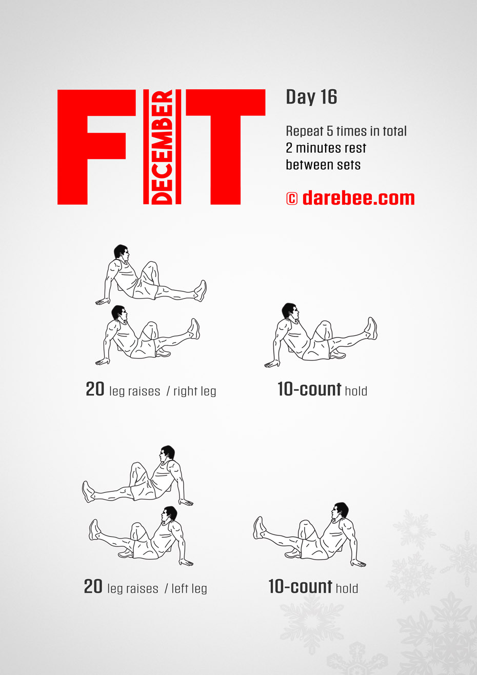 December Fitness Program by DAREBEE