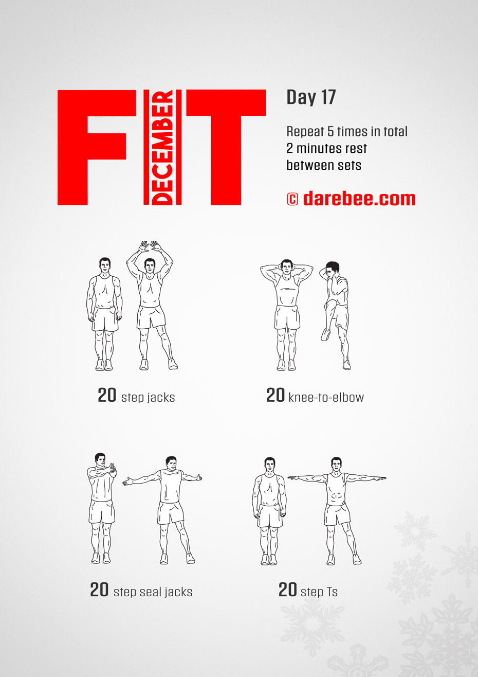 December Fitness Program by DAREBEE