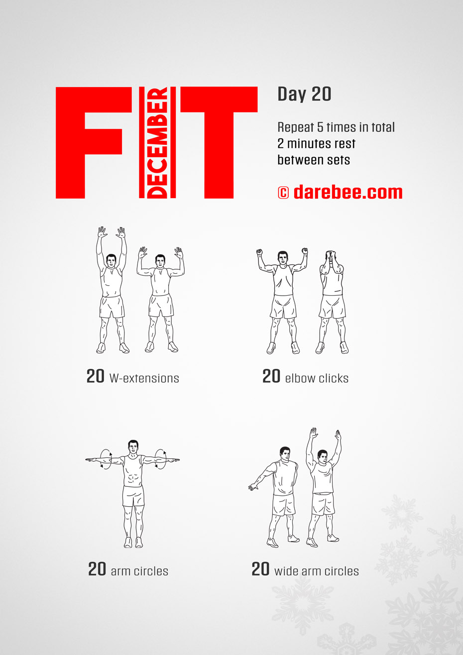 December Fitness Program by DAREBEE