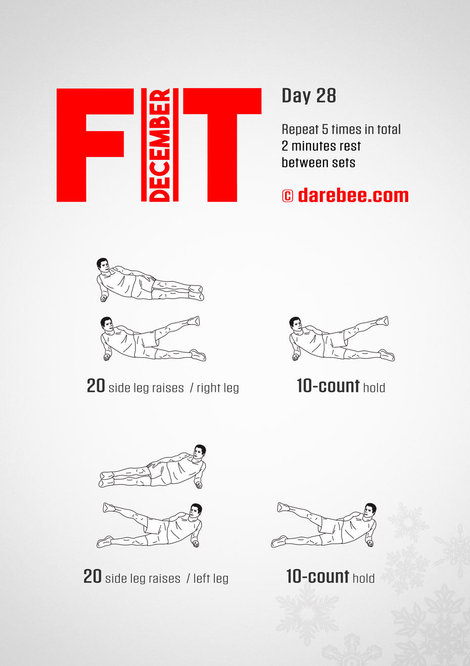 December Fitness Program by DAREBEE