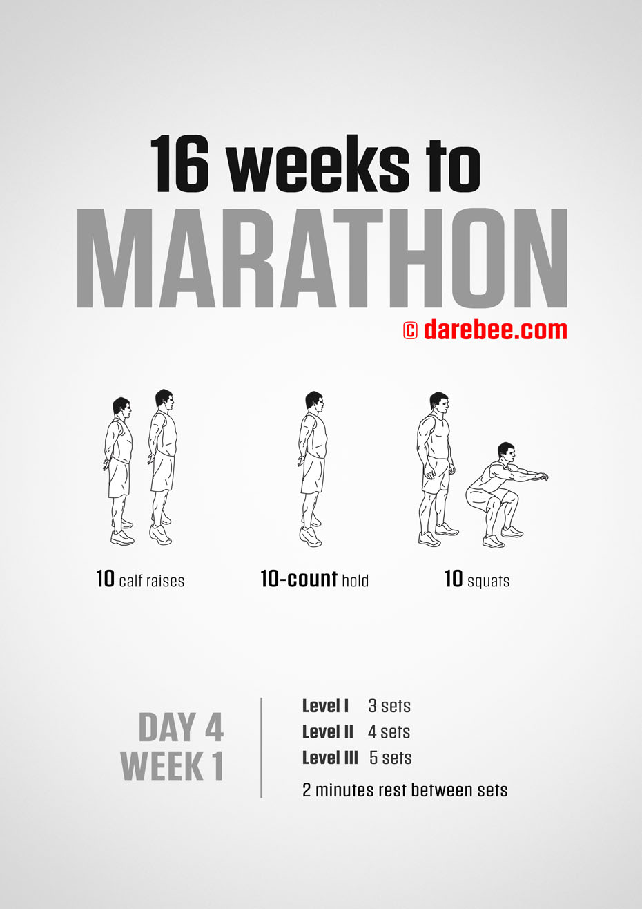 Marathon Training Program by DAREBEE