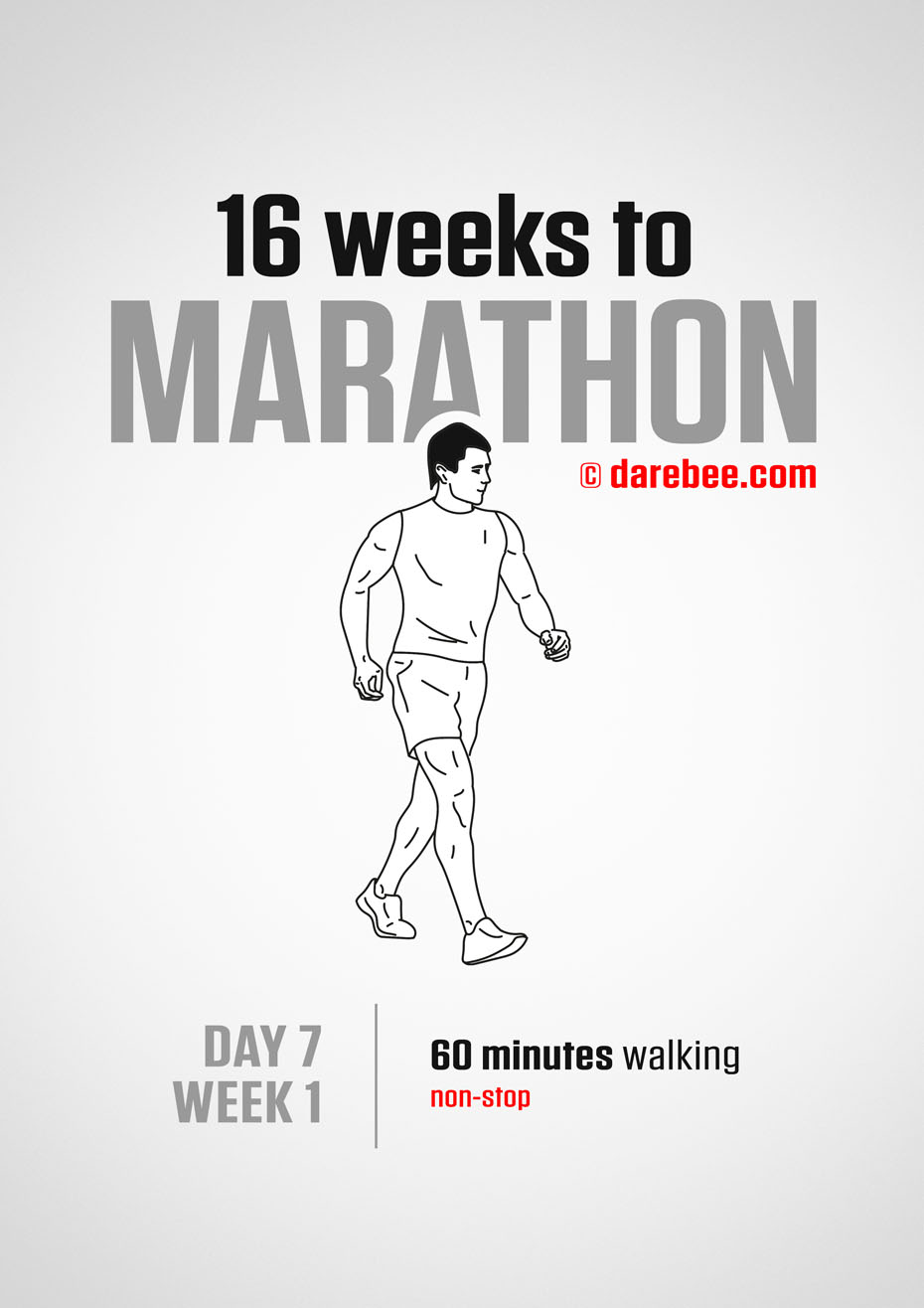 Marathon Training Program by DAREBEE