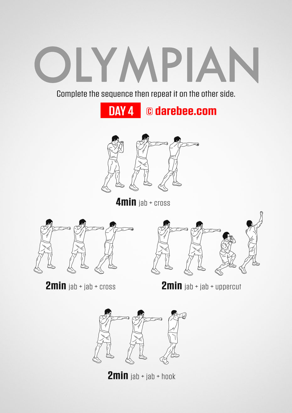 The Olympian - No-Equipment Fitness Program by DAREBEE