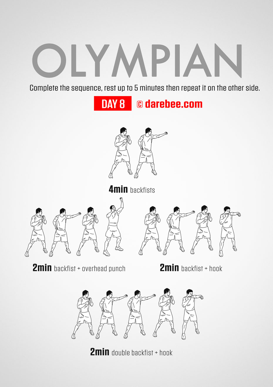 The Olympian - No-Equipment Fitness Program by DAREBEE