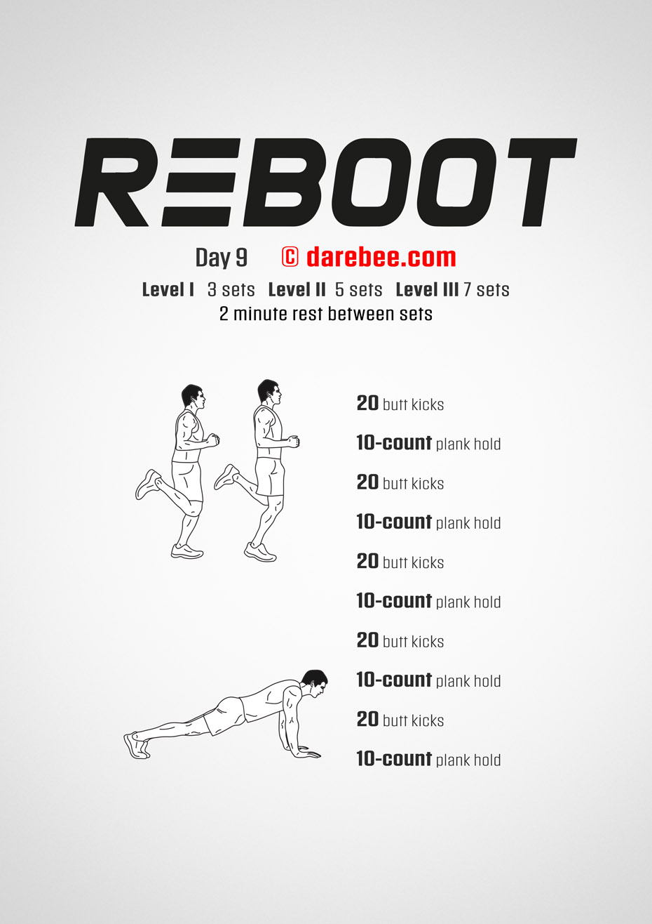 Reboot - No-Equipment Fitness Program by DAREBEE