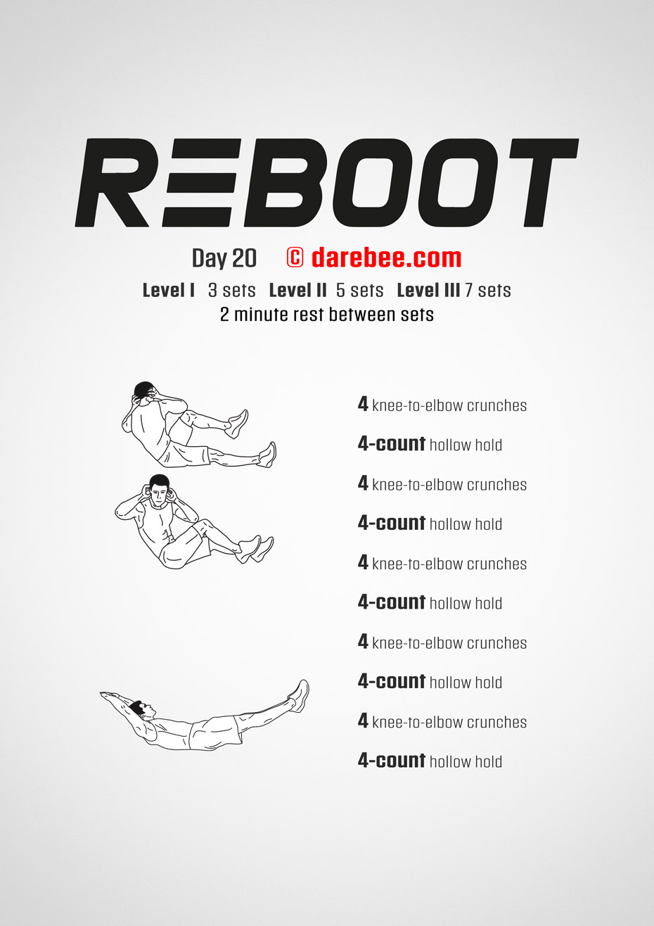 Reboot - No-Equipment Fitness Program by DAREBEE