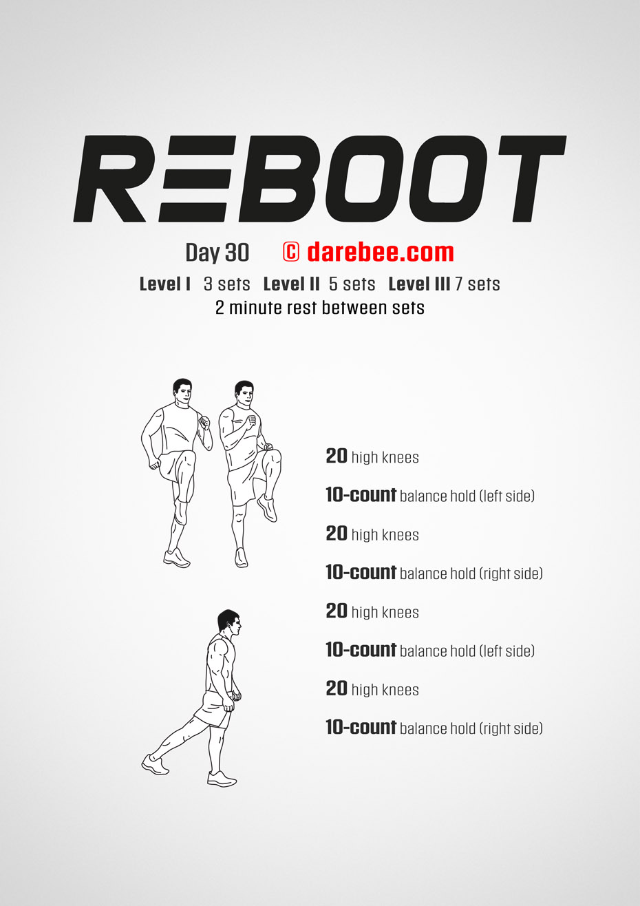 Reboot - No-Equipment Fitness Program by DAREBEE