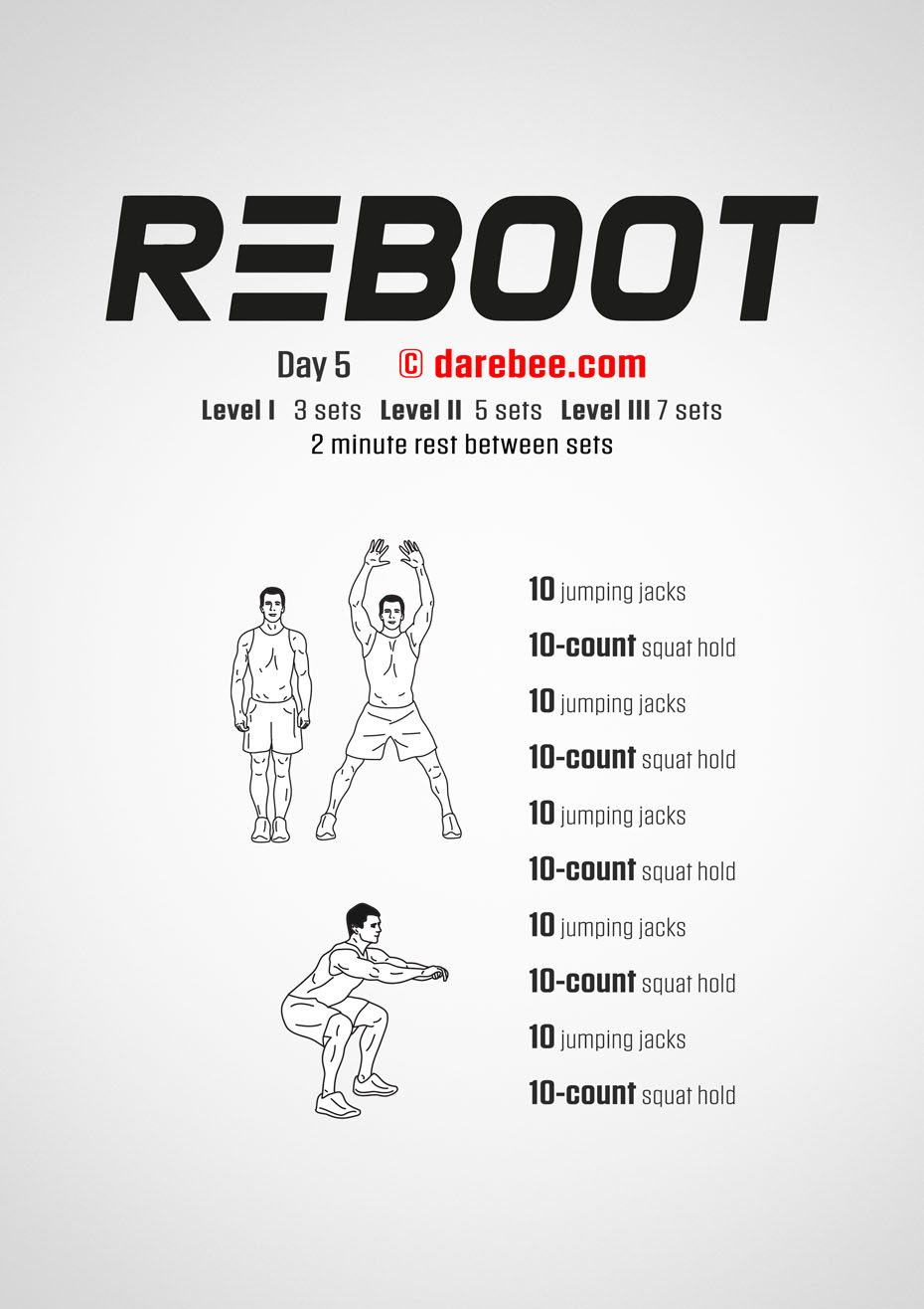 Reboot - No-Equipment Fitness Program by DAREBEE
