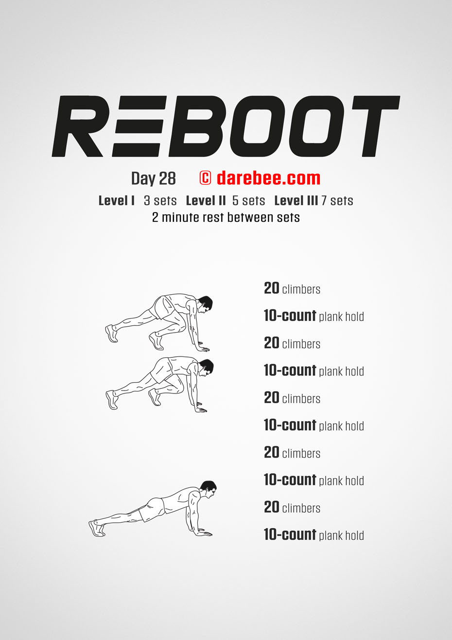 Reboot - No-Equipment Fitness Program by DAREBEE