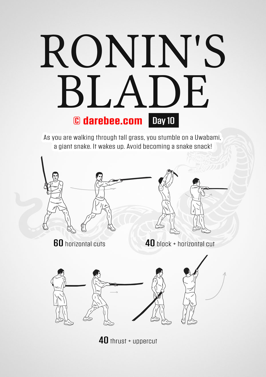 Ronins Blade 30 Day RPG Fitness Program by DAREBEE