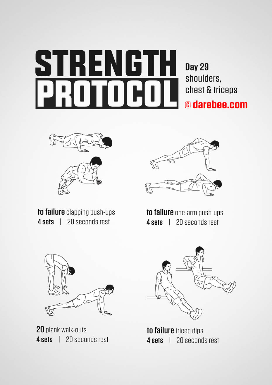 Strength Protocol: 30-Day Strength No-Equipment Program